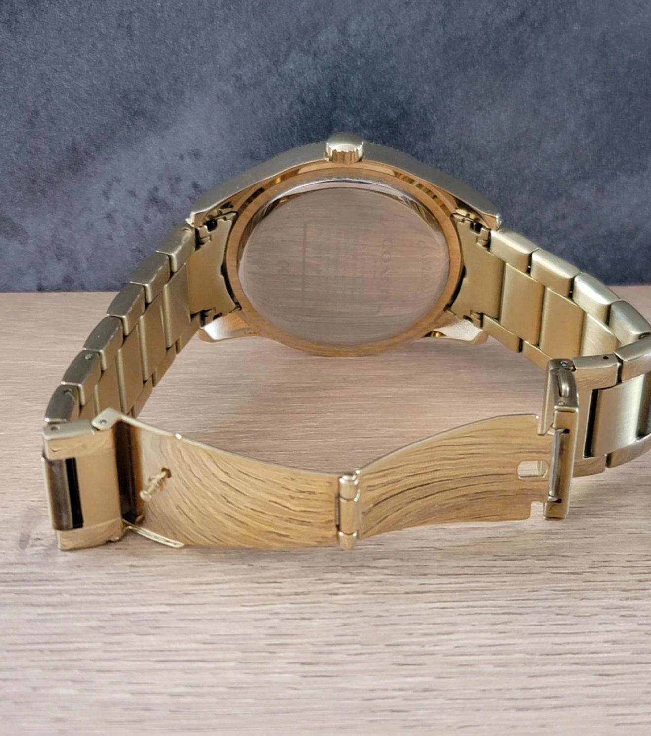 COACH Day-Date CA133.2.95.1754 Gold Plated Quartz Watch Men's Black Dial New 295