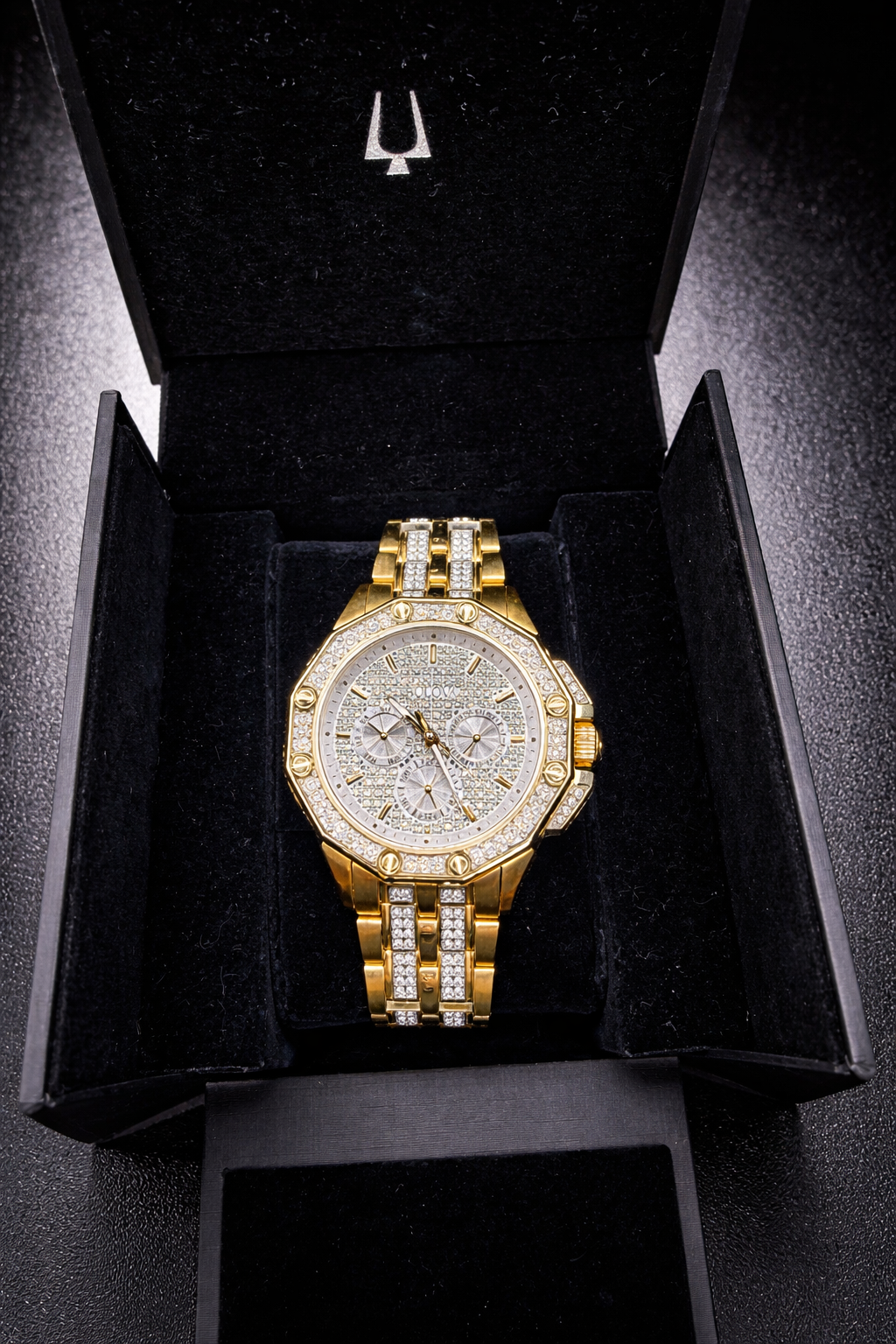 Bulova gold tone watch