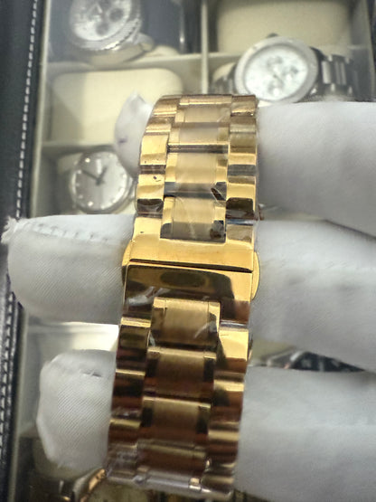 Diesel Gold Dial Stainless Steel Bracelet Quartz Fashion Men's Wristwatch DZ1466