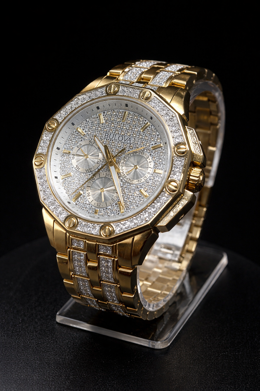 Bulova gold tone watch