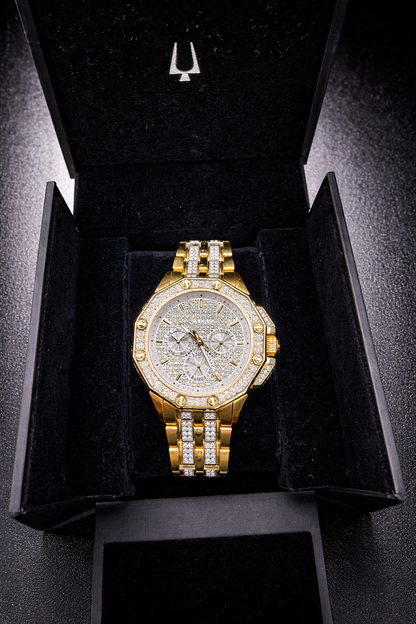 Bulova gold tone watch